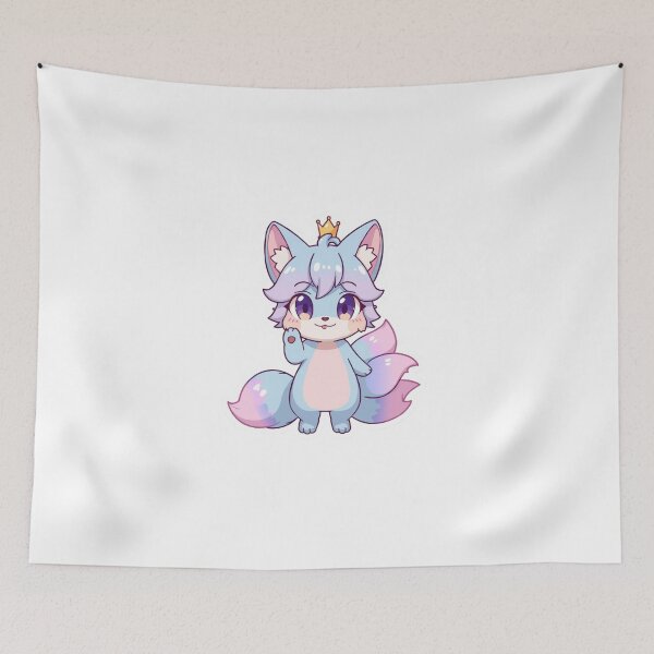 Item preview, Little Crowned Kawaii Fox designed and sold by ZgoTravel.