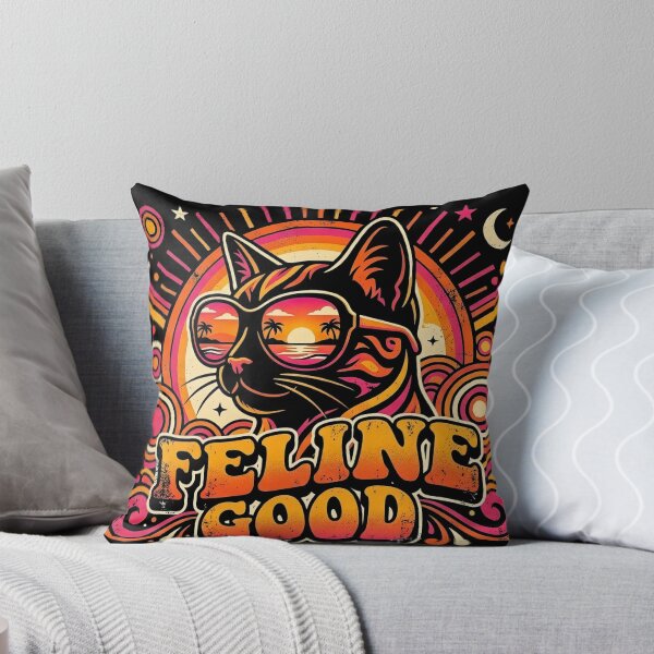 Item preview, Retro Cat Feline Good Vintage Sunglasses Design designed and sold by Common-Standard.