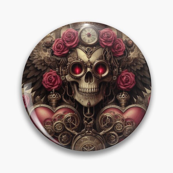 Aperçu de l'œuvre Crâne Steampunk créée et vendue par Fuzzymooselogs.