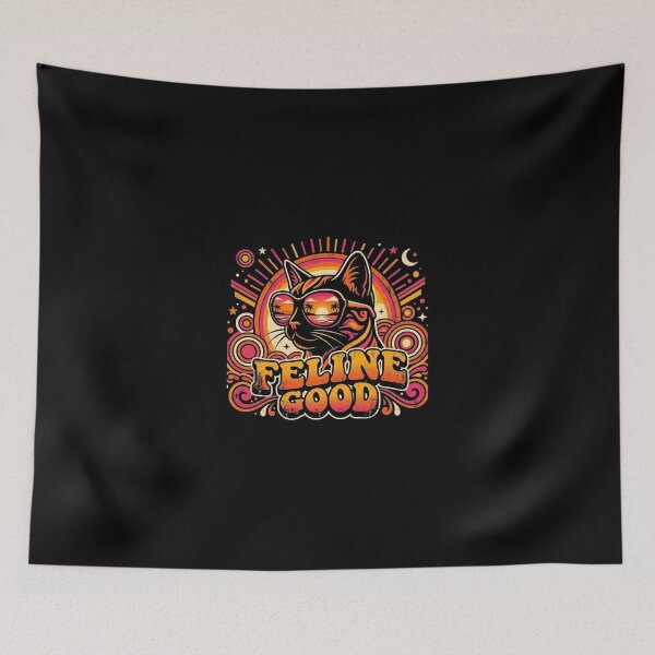 Item preview, Retro Cat Feline Good Vintage Sunglasses Design designed and sold by Common-Standard.