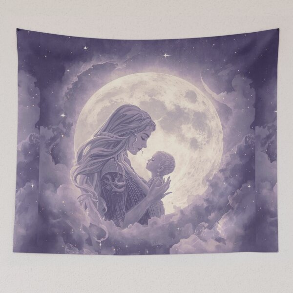 Item preview, She Is My Moon – Celestial Mother’s Day Art designed and sold by Deezyned.