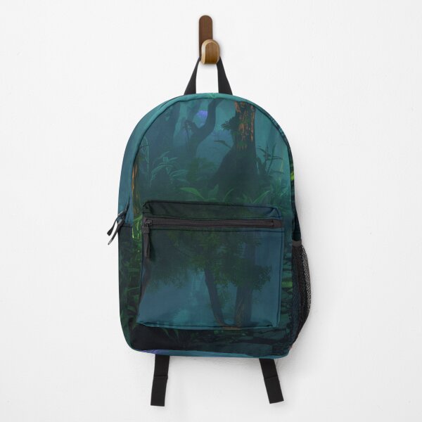 Item preview, Glowing Jungle Path – Bioluminescent Fantasy Landscape designed and sold by Luminous Wilds.