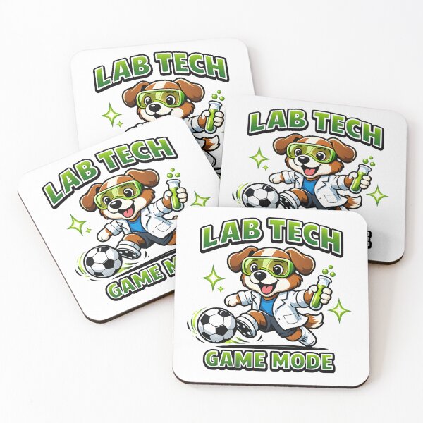 Item preview, Lab Tech Game Mode Soccer Science Dog Funny Medical Lab Technician Sports Cartoon designed and sold by ClinicalHubs.