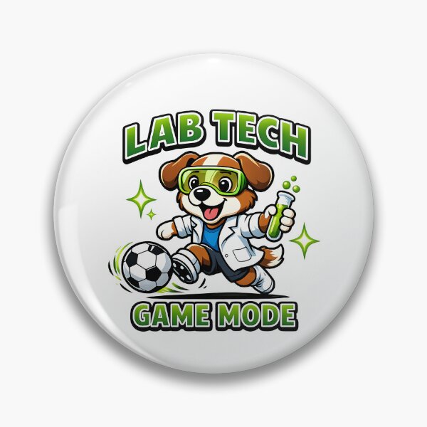 Item preview, Lab Tech Game Mode Soccer Science Dog Funny Medical Lab Technician Sports Cartoon designed and sold by ClinicalHubs.