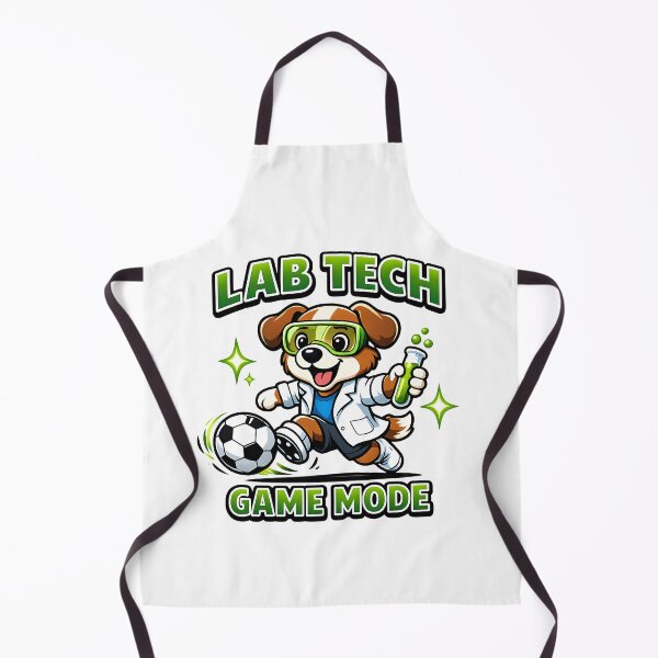 Item preview, Lab Tech Game Mode Soccer Science Dog Funny Medical Lab Technician Sports Cartoon designed and sold by ClinicalHubs.
