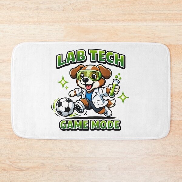 Item preview, Lab Tech Game Mode Soccer Science Dog Funny Medical Lab Technician Sports Cartoon designed and sold by ClinicalHubs.