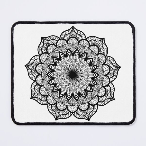 Item preview, Black Mandala on white designed and sold by CreaTwinkles.