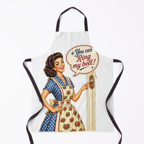 Item preview, You Can Ring My Bell – Retro Pin Up Sticker | Funny Vintage 1950s Housewife Art designed and sold by P’s stuff.