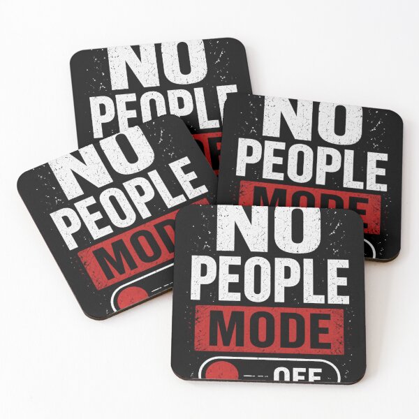 Item preview, No People Mode Funny Introvert Humor designed and sold by NoMercyPrints.