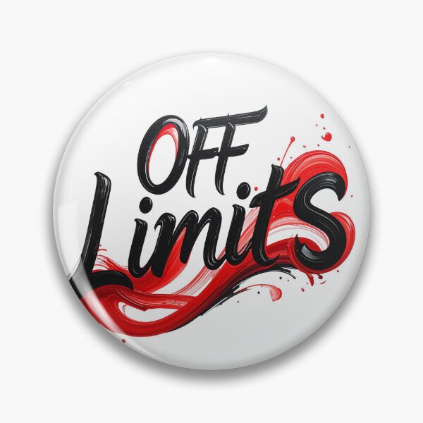 Item preview, Off limits calligraphy in black and red designed and sold by LiskoDesign.