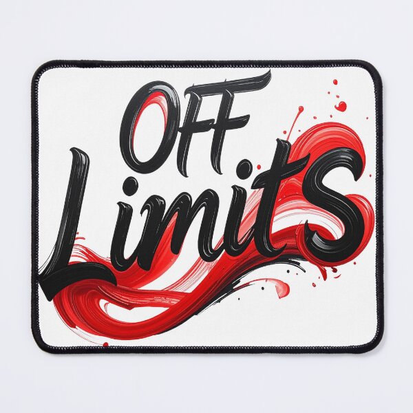 Item preview, Off limits calligraphy in black and red designed and sold by LiskoDesign.