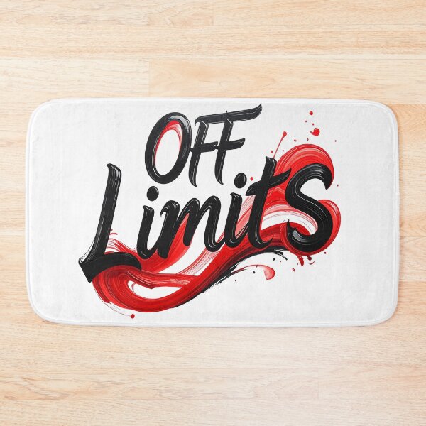 Item preview, Off limits calligraphy in black and red designed and sold by LiskoDesign.