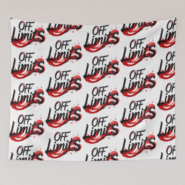 Item preview, Off limits calligraphy in black and red designed and sold by LiskoDesign.