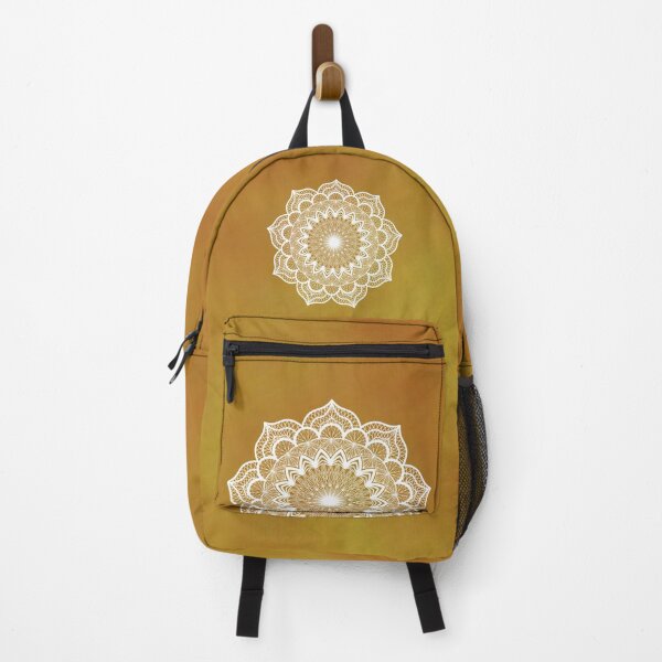 Item preview, White Mandala on gold designed and sold by CreaTwinkles.