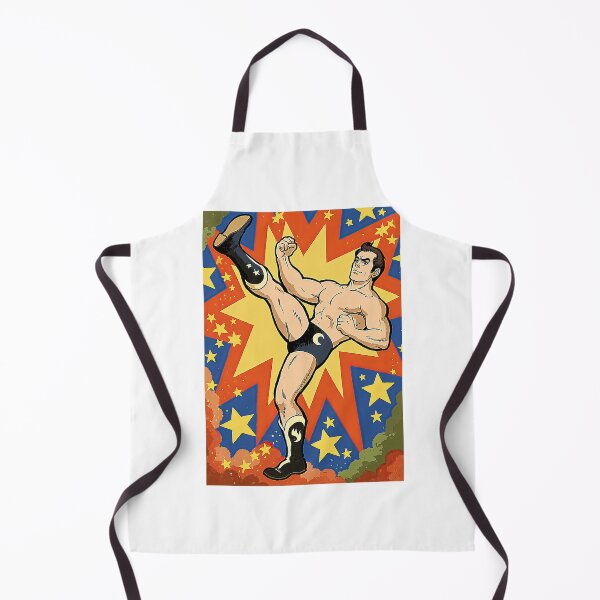 Item preview, Starburst Background Wrestler High Kick Pop Art designed and sold by Piotrek0001.