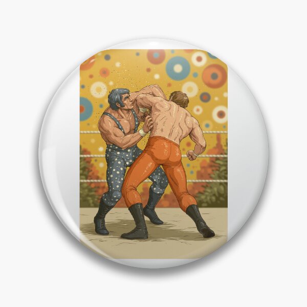 Item preview, Vintage Wrestling Match Orange Pants Poster designed and sold by Piotrek0001.