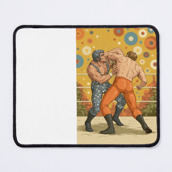 Item preview, Vintage Wrestling Match Orange Pants Poster designed and sold by Piotrek0001.