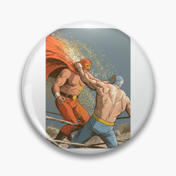 Item preview, Luchador Slamming Opponent Retro Comic Style designed and sold by Piotrek0001.