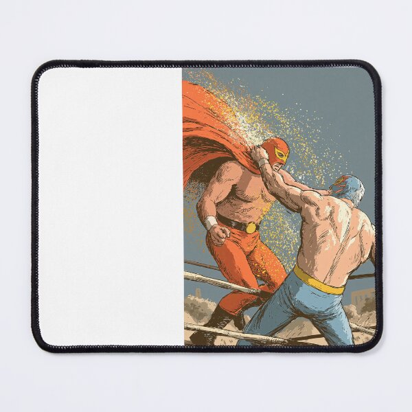 Item preview, Luchador Slamming Opponent Retro Comic Style designed and sold by Piotrek0001.