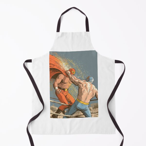 Item preview, Luchador Slamming Opponent Retro Comic Style designed and sold by Piotrek0001.