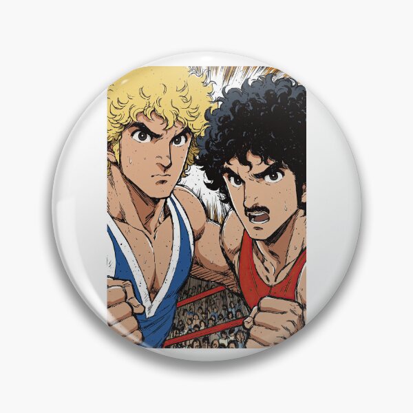 Item preview, 80s Anime Style Wrestlers Tag Team Portrait designed and sold by Piotrek0001.