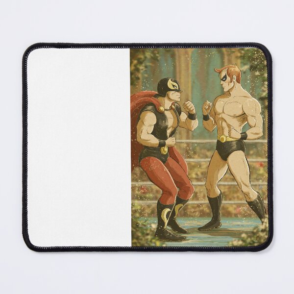 Item preview, Lucha Libre Match Red and Gold Masks Retro designed and sold by Piotrek0001.