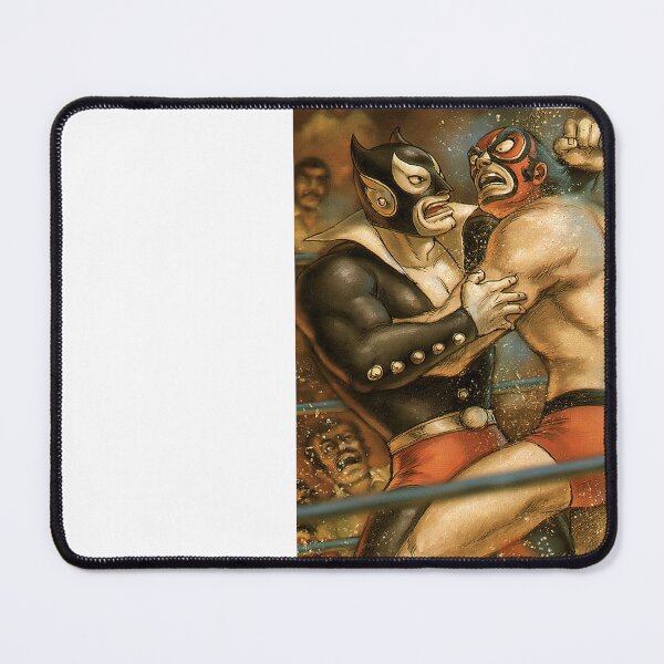 Item preview, Red and Black Luchadors Epic Grapple Poster designed and sold by Piotrek0001.