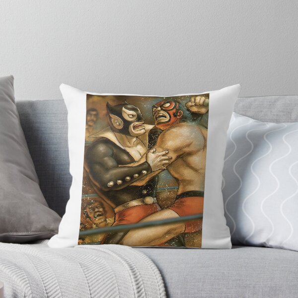 Item preview, Red and Black Luchadors Epic Grapple Poster designed and sold by Piotrek0001.