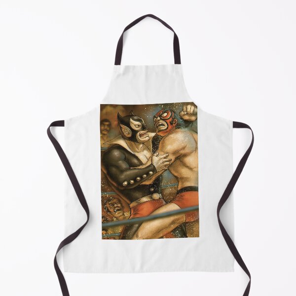 Item preview, Red and Black Luchadors Epic Grapple Poster designed and sold by Piotrek0001.
