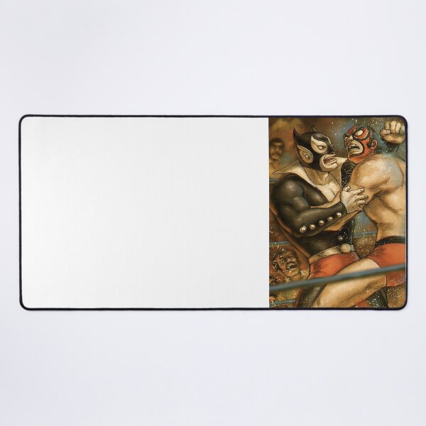 Item preview, Red and Black Luchadors Epic Grapple Poster designed and sold by Piotrek0001.