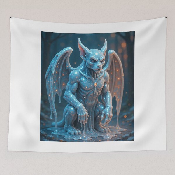Item preview, The gargoyle is dissolving into light designed and sold by Twelvecloth.