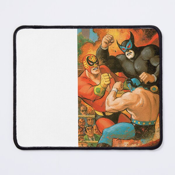 Item preview, Triple Threat Masked Wrestlers Fight Art designed and sold by Piotrek0001.