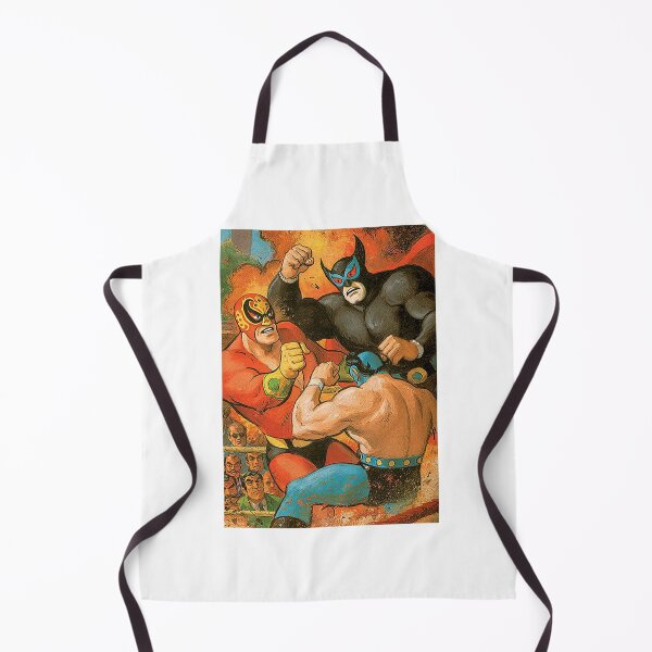 Item preview, Triple Threat Masked Wrestlers Fight Art designed and sold by Piotrek0001.