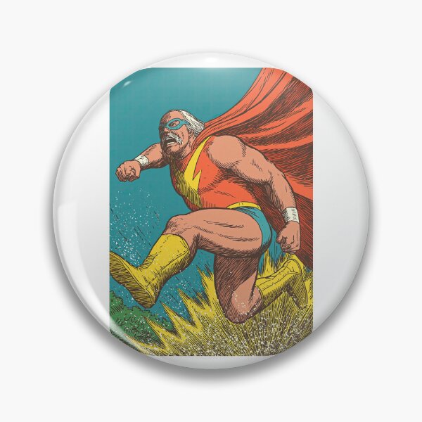Item preview, Flying Wrestler in Red Cape and Blue Trunks designed and sold by Piotrek0001.