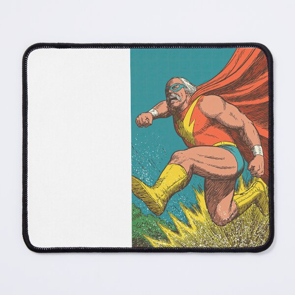 Item preview, Flying Wrestler in Red Cape and Blue Trunks designed and sold by Piotrek0001.