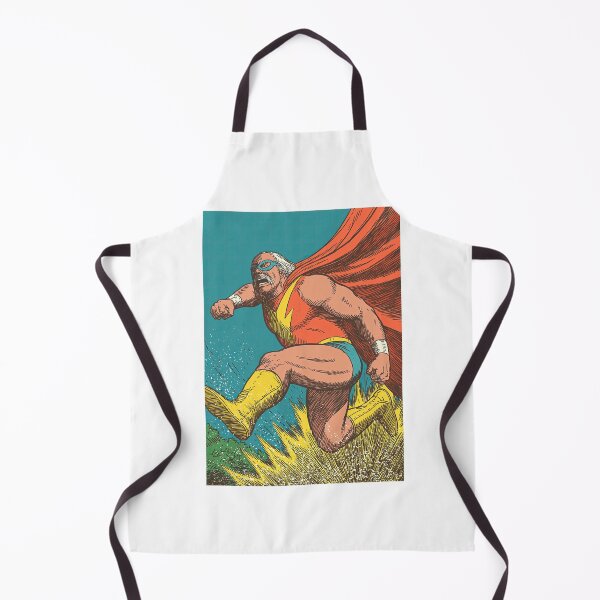 Item preview, Flying Wrestler in Red Cape and Blue Trunks designed and sold by Piotrek0001.