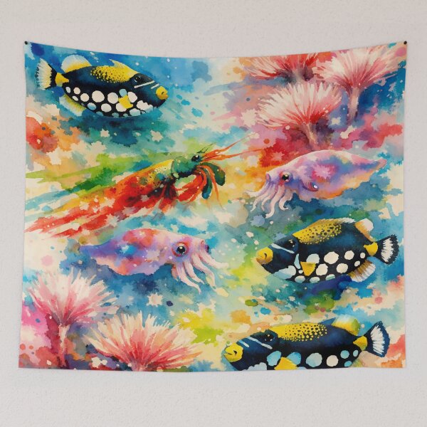 Item preview, Vibrant Lagoon Life in Constant Motion designed and sold by WildlifeInc.