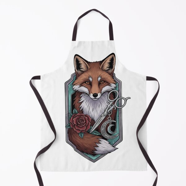 Item preview, Fox Silver Scissors and Rose Gift designed and sold by IllumeInk.