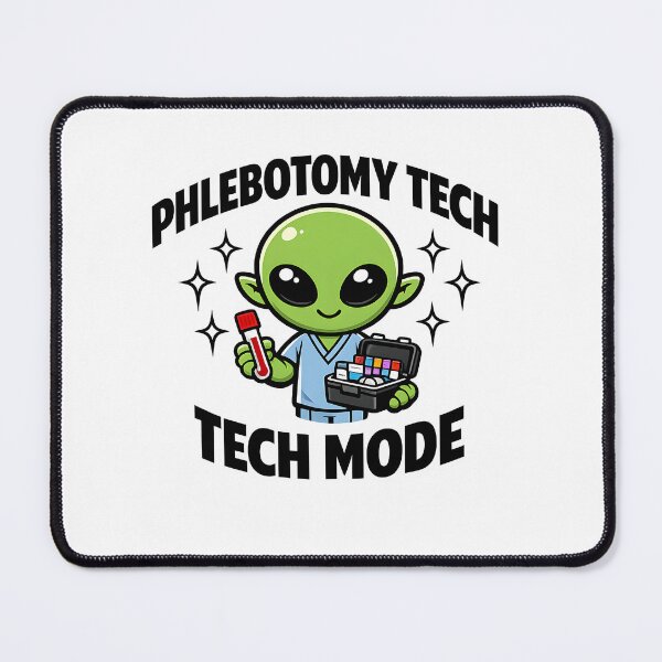 Item preview, Phlebotomy Alien Cute Lab Humor Blood Draw Cartoon Medical Lab Technician Sci Fi Fun designed and sold by ClinicalHubs.