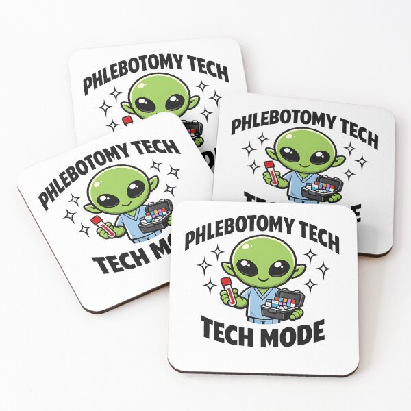 Item preview, Phlebotomy Alien Cute Lab Humor Blood Draw Cartoon Medical Lab Technician Sci Fi Fun designed and sold by ClinicalHubs.