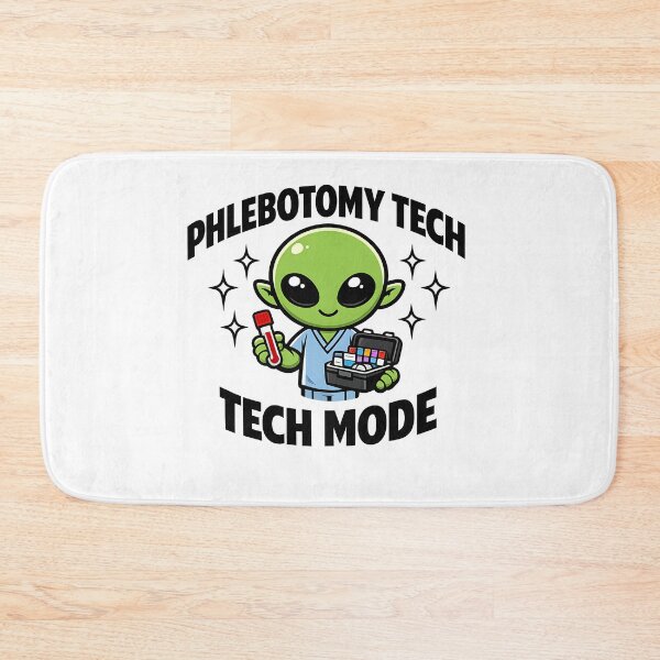 Item preview, Phlebotomy Alien Cute Lab Humor Blood Draw Cartoon Medical Lab Technician Sci Fi Fun designed and sold by ClinicalHubs.