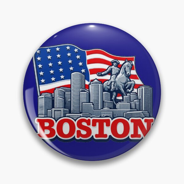 Item preview, Great Patriot City of Boston, Massachusetts | Patriotic Bostonian America Logo designed and sold by Based History.