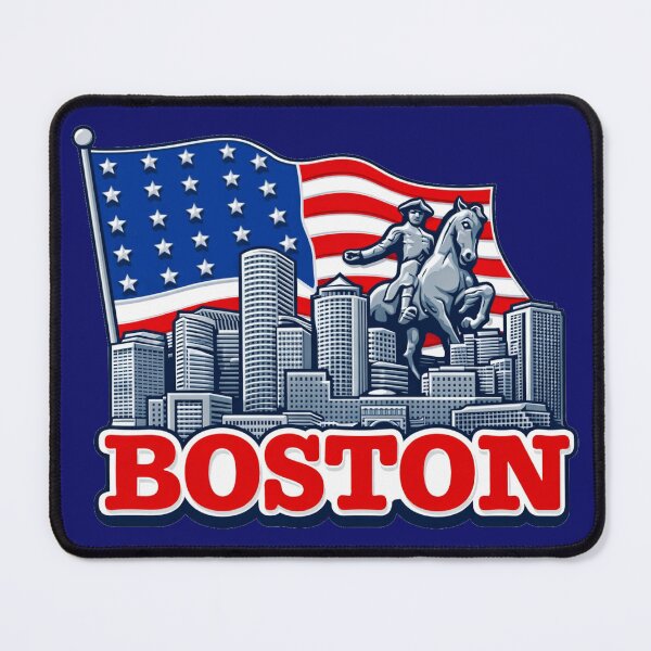 Item preview, Great Patriot City of Boston, Massachusetts | Patriotic Bostonian America Logo designed and sold by Based History.