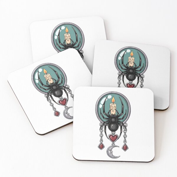 Item preview, Spider Candle and Heart Charm Gift designed and sold by IllumeInk.