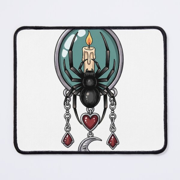 Item preview, Spider Candle and Heart Charm Gift designed and sold by IllumeInk.