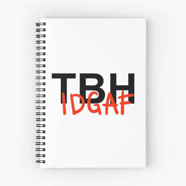 Item preview, "Unfiltered Honesty: TBH IDGAF Typography" designed and sold by Billion-design.