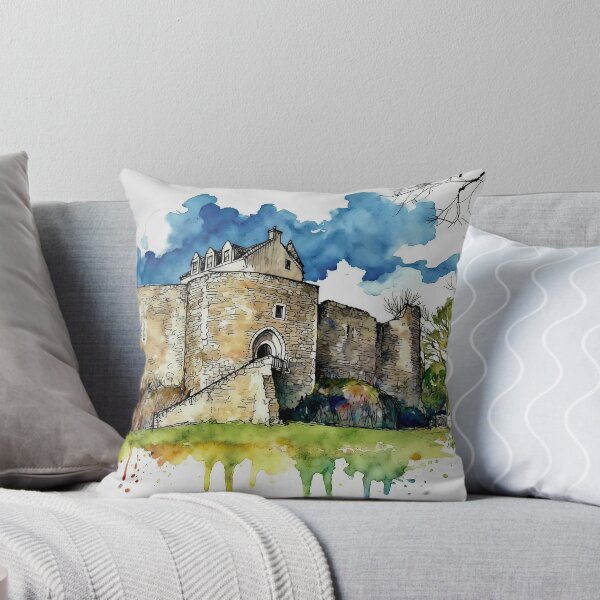 Item preview, Watercolour illustration of Dunstaffnage Castle, Argyll and Bute, Scotland designed and sold by davidelder.