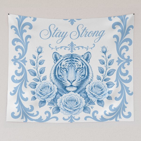 Item preview, Ice Blue Tiger & Baroque designed and sold by DesignsByPrnces.