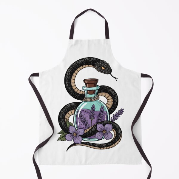 Item preview, Violet Flowers Serpent Lavender Potion Bottle Gift designed and sold by IllumeInk.