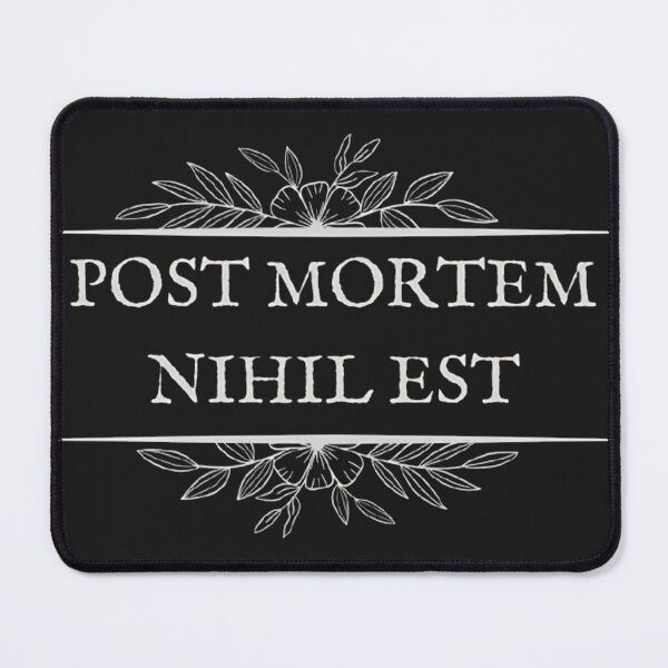 Item preview, Post Mortem Nihil Est - Nihilist Latin Quote Dark Art designed and sold by DarkOriginArts.